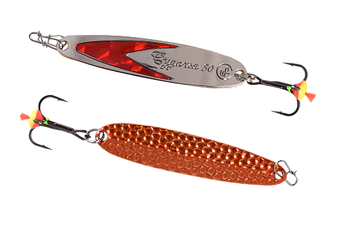 Блесна вертикальная ECOPRO Судачья + красный флекс