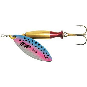  . Mepps AGLIA LONG HEAVY, 1+ SILVER/Rainbo