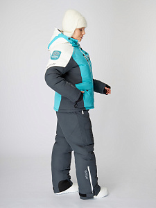 Костюм зимний Alaskan Vanda жен.    XS бел/голуб/сер (куртка+полукомбинезон)