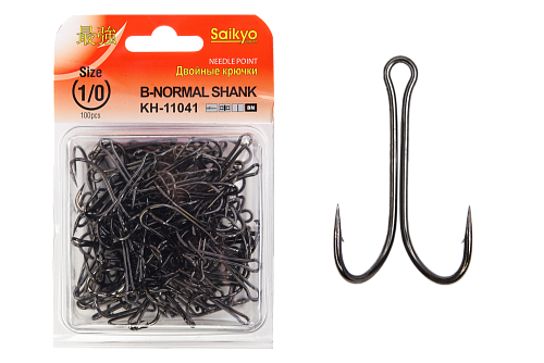 Крючки двойные Saikyo KH-11041 Double Hook (B-Normal Shank)