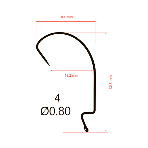 Крючки офсетные Saikyo BS-2315 Offset Wide Range Worm