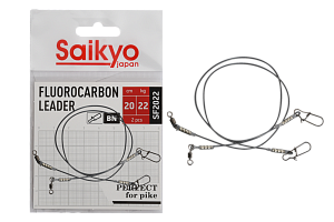 Поводок Saikyo FC Leader SF2022, 22кг/20см, 2шт
