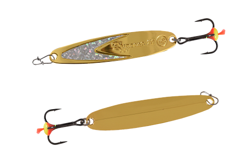 Блесна вертикальная ECOPRO Судачья + серебряный флекс