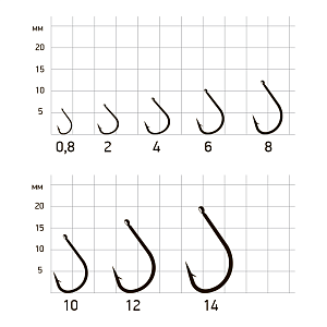 Крючки Saikyo KH-10008 Idumezina BN № 0,8 (10шт)
