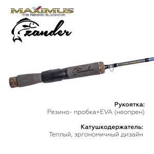 Зимняя удочка Maximus LONG HAND 382H ZANDER 0,95м до 50гр