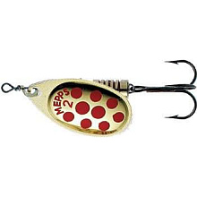  . Mepps AGLIA PTS, 2, Gold/Red dots