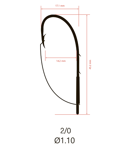 Крючки Saikyo KH-12001 Weedless Single Hook