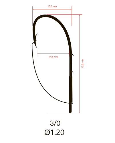 Крючки Saikyo KH-12001 Weedless Single Hook