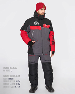 Костюм зимний Alaskan Dakota 2.0 красный/серый/черный     XS (куртка+ полукомбинезон) 