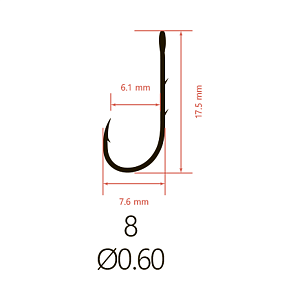 Крючки Saikyo KH-10121 BN № 8 (10шт)