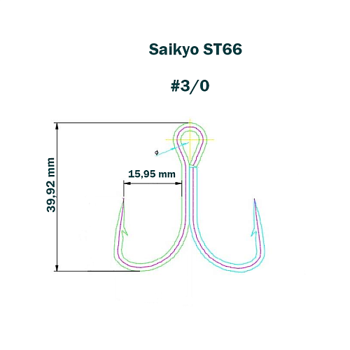 Крючки Saikyo ST66