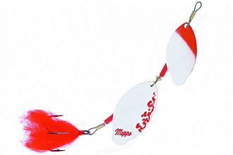  . Mepps TANDEM PIKE, Red/White/SILVER ()