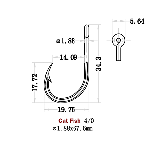 Крючки Saikyo Cat Fish FT № 4/0 (10 шт)