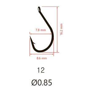 Крючки Saikyo KH-10008 Idumezina BN №12 (10шт)
