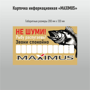 Автовизитка Maximus