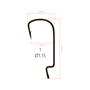 Крючки офсетные Saikyo BS-3324 Offset Hook