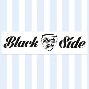 Наклейка Black Side белая