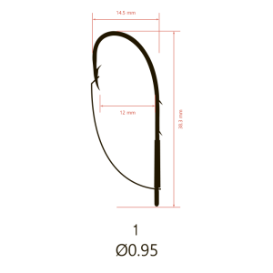 Крючки Saikyo KH-12001 Weedless Single Hook