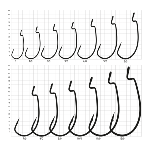 Крючки офсетные Saikyo BS-2317 Magna Super Lock Worm