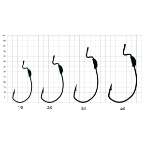 Крючки офсетные Saikyo BS-2332 Weighted