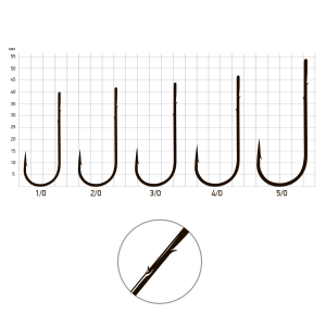 Крючки Saikyo BS-2313 Round Bent Worm