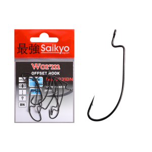Крючки офсетные Saikyo BS-2331 Worm