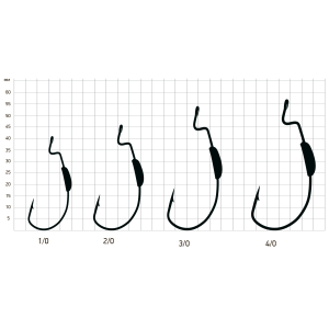 Крючки офсетные Saikyo BS-2333 Weighted