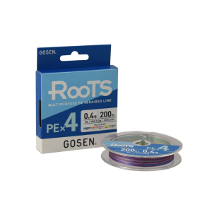 Шнур Gosen ROOTS PE X4 Multi Color, 200m