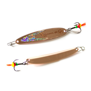 Блесна вертикальная ECOPRO Судачья + серебряный флекс