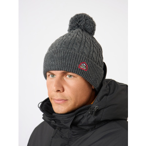 Шапка мужская Alaskan с помпоном вязаная