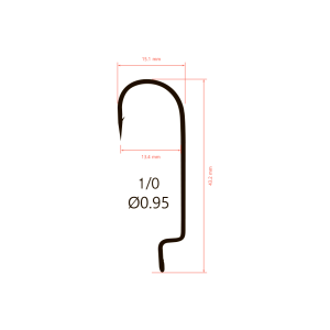 Крючки офсетные Saikyo BS-2314 Offset Round Bend Worm
