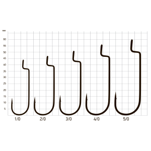 Крючки офсетные Saikyo BS-2314 Offset Round Bend Worm