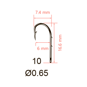 Крючки с поводками Saikyo KP-11014 Worm
