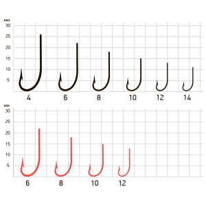 Крючки с поводками Saikyo KP-11011 Blloodworm