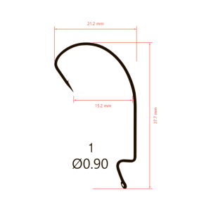 Крючки офсетные Saikyo BS-2315 Offset Wide Range Worm