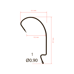 Крючки офсетные Saikyo BS-3315 Offset Hook