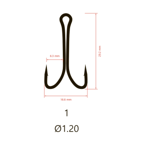 Крючки двойные Saikyo KH-11041 Double Hook (B-Normal Shank)