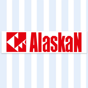 Наклейка Alaskan белая